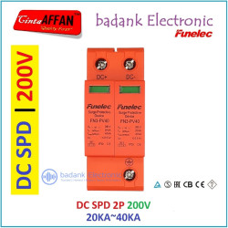 DC SPD 2P 200V 20-40KA Surge Arrester Protect Device Solar Panel Surya